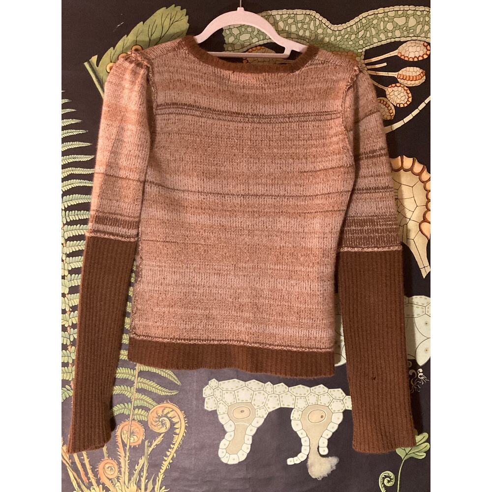 Abeille Ligne 100% Cashmere Cardigan Sweater ~ Sz M S By George Cottagecore! - Picture 4 of 8